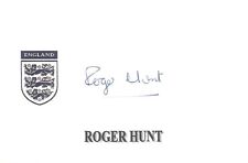 Roger hunt england for sale  BASINGSTOKE