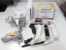 Lote de Trabajo Paquete de Consola Nintendo Wii + 9x Juegos y Accesorios *1 #232 segunda mano  Embacar hacia Mexico