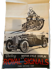 Triumph motorcycle advertising for sale  BEDFORD