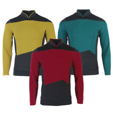 For The Next Generation Picard Red Uniforms TNG Riker Data Gold Blue Top Costume for sale  Rowland Heights