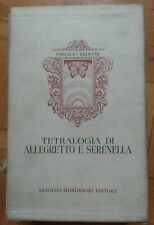 Tetralogia allegretto serenell usato  Torino