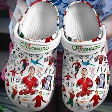Crocs Cristiano Ronaldo personalizados, sapatos Crocs de presente de fã de futebol CR7 personalizados, usado comprar usado  Enviando para Brazil