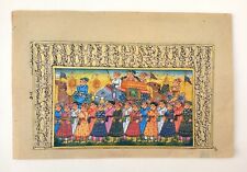Indian Maharajah Procession Painting Huge Handmade Miniature Decor Art PN11379 for sale  Shipping to Canada