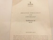 Siemens großsuper 934 gebraucht kaufen  Bad Friedrichshall