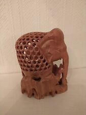 Carved lattice elephant for sale  Shipping to Ireland