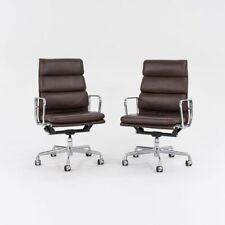 2006 Herman Miller Eames Soft Pad Cadeira de Mesa Executiva com Couro Marrom 13x Disponível comprar usado  Enviando para Brazil