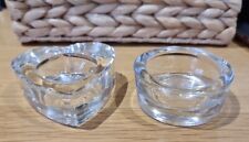 Pair clear glass for sale  LONDON