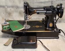  SINGER Featherweight 221 CENTENNIAL Sewing Machine * AJ Oct 1950 * TESTED for sale  USA