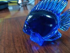 Daum Blue Crystal Fish for sale  Shipping to South Africa