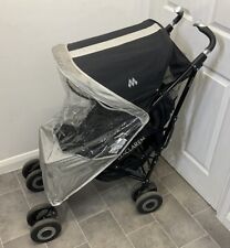 Maclaren Techno XT Stroller Umbrella Folding Seat Recline Black With Rain Cover, used for sale  Shipping to South Africa