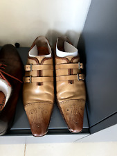 santoni hand crafted shoes in beige second hand size 44 for sale  Shipping to South Africa