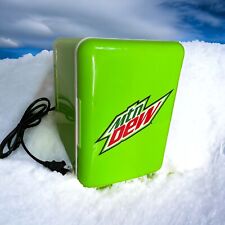 Mountain Dew 6 Can Mini Fridge Beverage Center Lime Green Logo Works. 9.5”x7” for sale  Shipping to South Africa