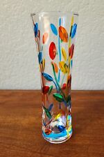 hand painted glass vase for sale  Broomfield