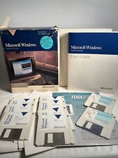 Antigo Microsoft Windows 3.0 Big Box 3.5” disquete software chave livro de ferramentas original  comprar usado  Enviando para Brazil