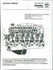 Motor Opel Senator/Monza 1978 - Fotografia vintage 3358468 comprar usado  Enviando para Brazil