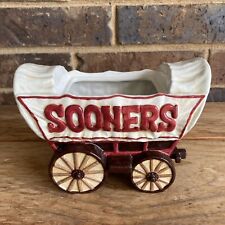 Used, OU Sooners 2002 Slavic Treasures Ceramic Pioneer Wagon Planter Vase for sale  Shipping to South Africa