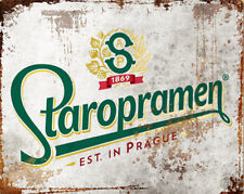 Vintage Retro STAROPRAMEN PRAGUE Beer Bar Pub Shed Garden UK Man Cave Metal Sign for sale  Shipping to Ireland