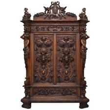 Used, Rare Moses Michelangelo Guggenheim & Pauly Cie Et Venice Antique Carved Armoire for sale  Shipping to South Africa