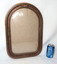 Antique Arch Top Convex Bubble Glass Gesso & Wood Picture Frame 12.5 x 18.5 for sale  Shipping to South Africa