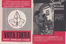 Politica elezioni 1956 usato  Roma