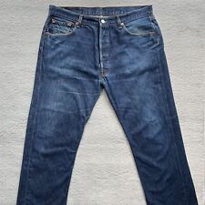 Używany, Levis Jeans 501 Męskie W38 L34 Niebieskie Straight Western Classic 5 Pocket Wash 0101 na sprzedaż  PL