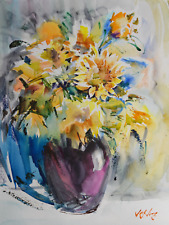 sunflower watercolor for sale  Fort Lee
