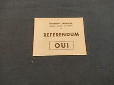 Bulletin vote oui d'occasion  Angers-