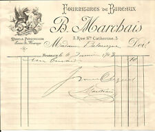 Bordeaux 1903 invoice. d'occasion  Expédié en Belgium