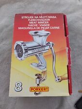 PORKERT MEAT MINCER 8 Deluxe Set Mountable Sausage Maker Grinder  for sale  Shipping to South Africa