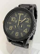 Reloj Hombre Nixon 51-30 Cronógrafo Negro Dorado Cuarzo Brazo Talla 19.5cm Sin Caja Usado segunda mano  Embacar hacia Argentina