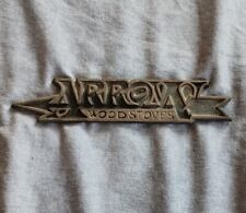 Used, Vintage Arrow Wood Stoves Cast Metal Plaque Emblem for sale  Shipping to South Africa
