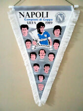 Banderín Diego Maradona Nápoles - Campeón de la UEFA 1989 segunda mano  Argentina 
