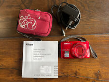 Nikon Coolpix S6400, szeroki zoom 12X, 16,0 megapikseli, ekran dotykowy LCD 7,5 cm, czerwony na sprzedaż  Wysyłka do Poland