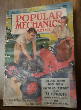 Usado, l Libro de revista de mecánica popular de julio de 1951 Plymouth Midget Racer de colección segunda mano  Embacar hacia Argentina