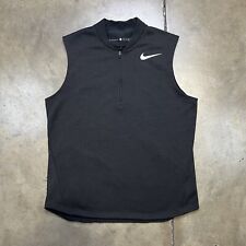 Chaleco Nike Tiger Woods Collection Para Hombre Mediano TW Tech Rendimiento Cremallera Negro segunda mano  Embacar hacia Argentina