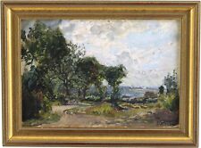 A Rural Landscape Antique Oil Painting by Harry Mitton Wilson (1873-1923) for sale  Shipping to Canada