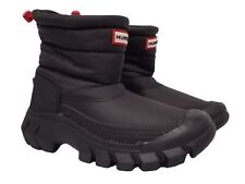 Used, HUNTER Ladies Black Intrepid Short Fleece Lined Snow Boots UK4 RRP125 NEW for sale  Shipping to South Africa