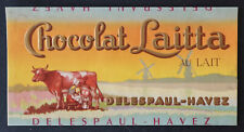 Etiquette chocolat laitta d'occasion  Nantes-