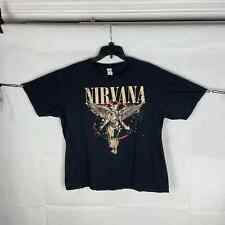 Camiseta masculina gráfica preta vintage Y2K Nirvana no útero GG Kurt Cobain comprar usado  Enviando para Brazil