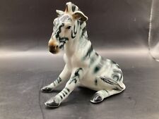 Estatueta vintage de porcelana de osso sentado de zebra 3,5 pol. de altura comprar usado  Enviando para Brazil