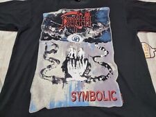 Camiseta Vintage Rara DEATH 1995 SIMBOLIC TOUR Metal to the Masses Tamanho G comprar usado  Enviando para Brazil