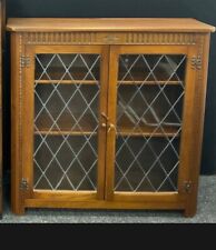 oak glazed bookcase for sale  DERBY