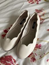 cream wide fit shoes for sale  AMMANFORD