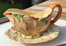 Vintage Brentleigh Ware Staffordshire Beech Sauce Boat And Dish 1920s/30s for sale  LONDON