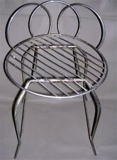 Assento de banqueta vintage para cadeira vaidade SEM ALMOFADA metal 22,25" (H) altura do assento 16,5" 5 lb, usado comprar usado  Enviando para Brazil