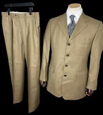 Swaine Adeney Check Suit 40R / 34x30” Tattersal Brown Micro Check (SEE PHOTOS) for sale  Shipping to South Africa