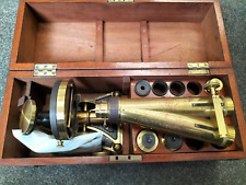 Antique brass microscope for sale  NOTTINGHAM