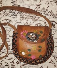 vintage hand tooled leather purse for sale  USA