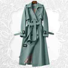 Trench Coat Woman Double Breasted Mid Long Women Trench Coat Overcoat for sale  Shipping to South Africa