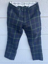 Pantalones Lauren Ralph Lauren Calce Ajustado Tartán a Cuadros Verde/Azul 100% Lana para Hombre 40X32 segunda mano  Embacar hacia Argentina